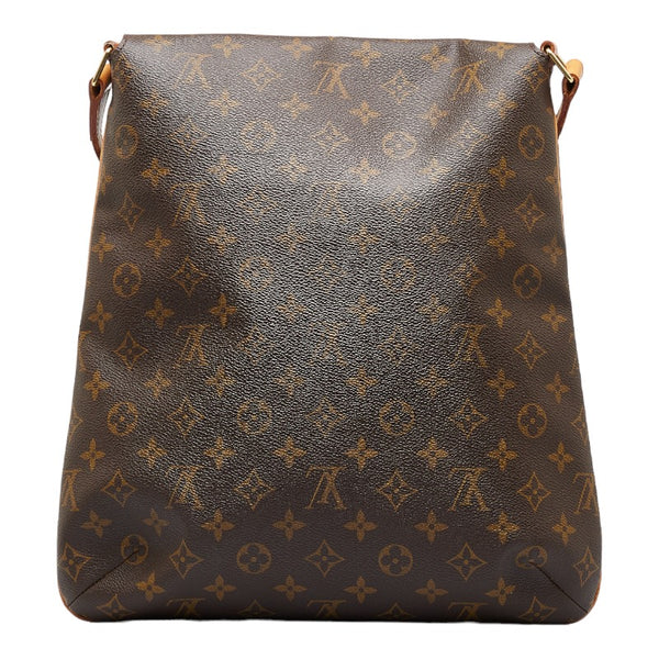 ルイ ヴィトン モノグラム ミュゼット 斜め掛け ショルダーバッグ M51256 ブラウン PVC レザー レディース LOUIS VUITTON 【中古】