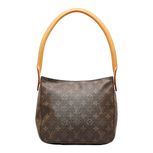 ルイ ヴィトン モノグラム ルーピングMM ショルダーバッグ ハンドバッグ M51146 ブラウン PVC レザー レディース LOUIS VUITTON 【中古】