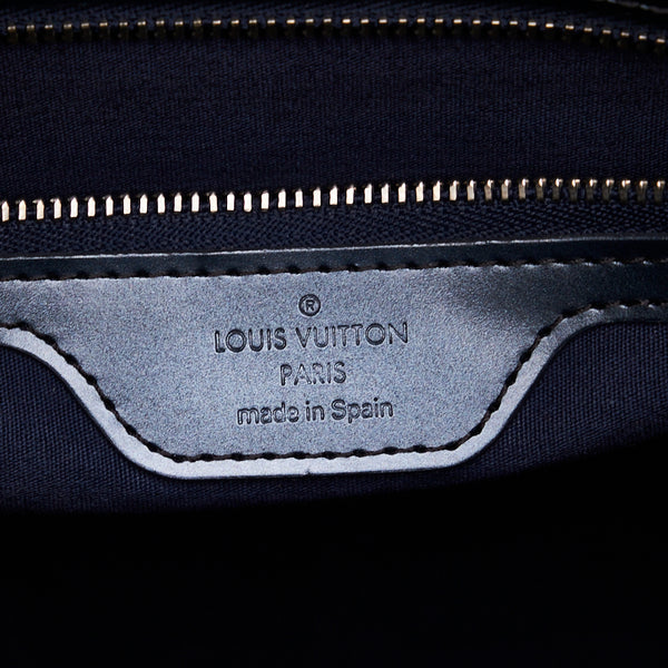 ルイ ヴィトン モノグラム マット ストックトン ハンドバッグ トートバッグ M55115 ブルー レザー レディース LOUIS VUITTON 【中古】