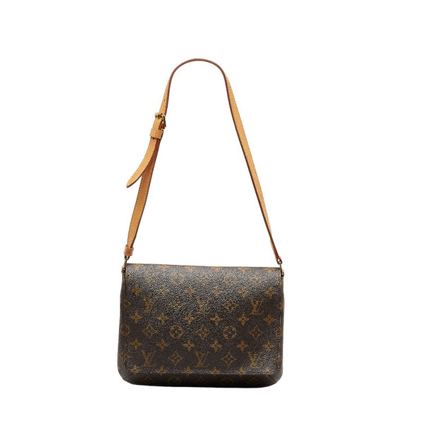 ルイ ヴィトン モノグラム ミュゼット タンゴ ショート ショルダーバッグ M51257 ブラウン PVC レザー レディース LOUIS VUITTON 【中古】