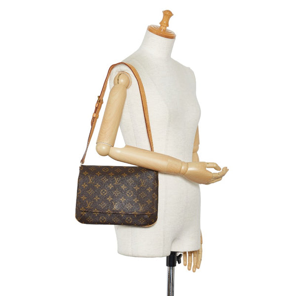 ルイ ヴィトン モノグラム ミュゼット タンゴ ショート ショルダーバッグ M51257 ブラウン PVC レザー レディース LOUIS VUITTON 【中古】