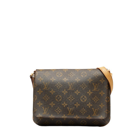 ルイ ヴィトン モノグラム ミュゼット タンゴ ショート ショルダーバッグ M51257 ブラウン PVC レザー レディース LOUIS VUITTON 【中古】