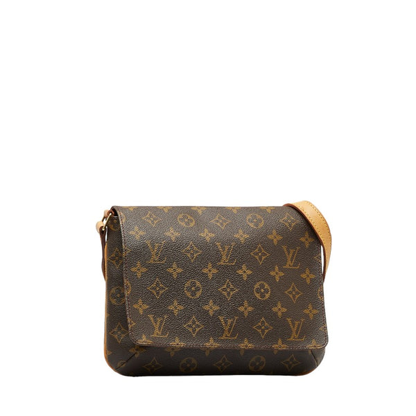 ルイ ヴィトン モノグラム ミュゼット タンゴ ショート ショルダーバッグ M51257 ブラウン PVC レザー レディース LOUIS VUITTON 【中古】