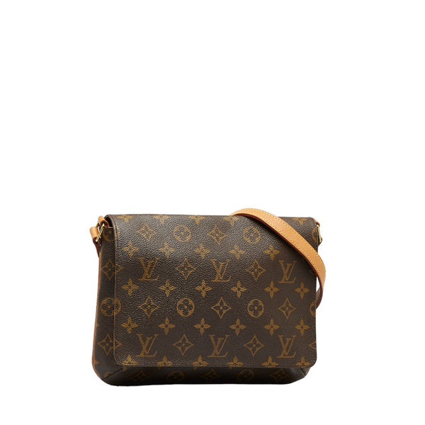 ルイ ヴィトン モノグラム ミュゼットタンゴ ロング ショルダーバッグ M51388 ブラウン PVC レザー レディース LOUIS VUITTON 【中古】