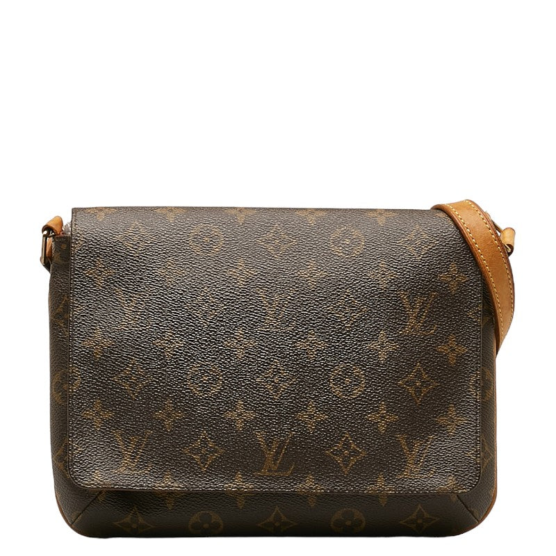 ルイ ヴィトン モノグラム ミュゼットタンゴ ショート ショルダーバッグ M51257 ブラウン PVC レザー レディース LOUIS VUITTON 【中古】