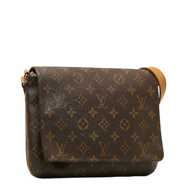 ルイ ヴィトン モノグラム ミュゼットタンゴ ショート ショルダーバッグ M51257 ブラウン PVC レザー レディース LOUIS VUITTON 【中古】