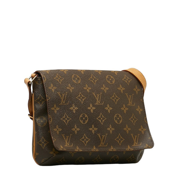 ルイ ヴィトン モノグラム ミュゼットタンゴ ショート ショルダーバッグ M51257 ブラウン PVC レザー レディース LOUIS VUITTON 【中古】