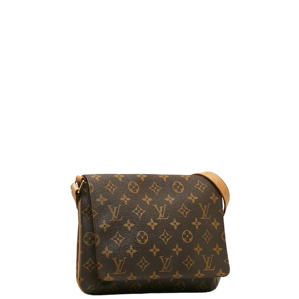 ルイ ヴィトン モノグラム ミュゼットタンゴ ショート ショルダーバッグ M51257 ブラウン PVC レザー レディース LOUIS VUITTON 【中古】