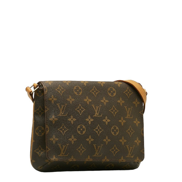 ルイ ヴィトン モノグラム ミュゼット タンゴ ショート ショルダーバッグ M51257 ブラウン PVC レザー レディース LOUIS VUITTON 【中古】