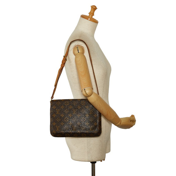 ルイ ヴィトン モノグラム ミュゼット タンゴ ショート ショルダーバッグ M51257 ブラウン PVC レザー レディース LOUIS VUITTON 【中古】