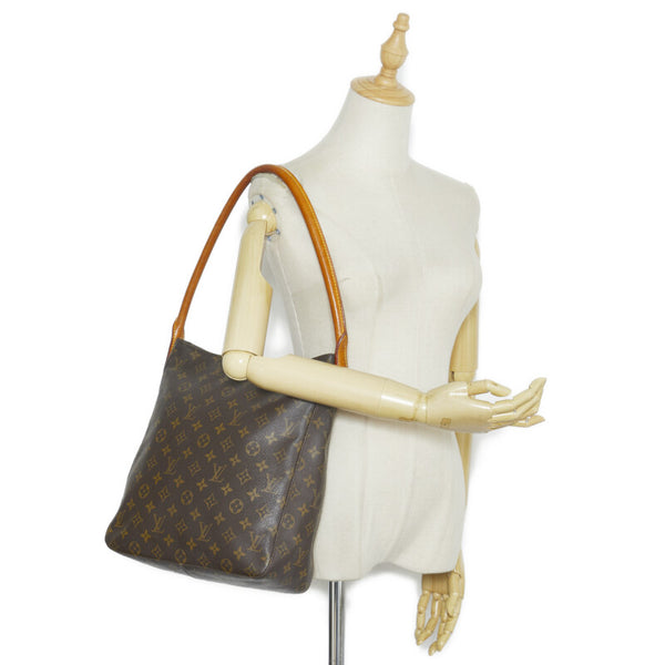 ルイ ヴィトン モノグラム ル－ピングGM ショルダーバッグ ハンドバッグ M51145 ブラウン PVC レザー レディース LOUIS VUITTON 【中古】