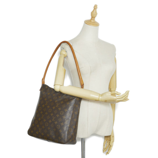 ルイ ヴィトン モノグラム ル－ピングGM ショルダーバッグ ハンドバッグ M51145 ブラウン PVC レザー レディース LOUIS VUITTON 【中古】