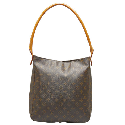 ルイ ヴィトン モノグラム ル－ピングGM ショルダーバッグ ハンドバッグ M51145 ブラウン PVC レザー レディース LOUIS VUITTON 【中古】