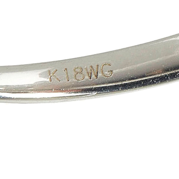 K18WG ホワイトゴールド ダイヤ0.25ct リング 指輪 レディース 12号 【中古】