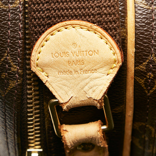 ルイ ヴィトン モノグラム リポーターPM 斜め掛け ショルダーバッグ M45254 ブラウン PVC レザー レディース LOUIS VUITTON 【中古】