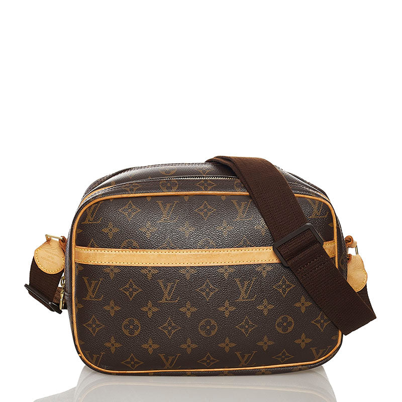 ルイ ヴィトン モノグラム リポーターPM 斜め掛け ショルダーバッグ M45254 ブラウン PVC レザー レディース LOUIS VUITTON 【中古】