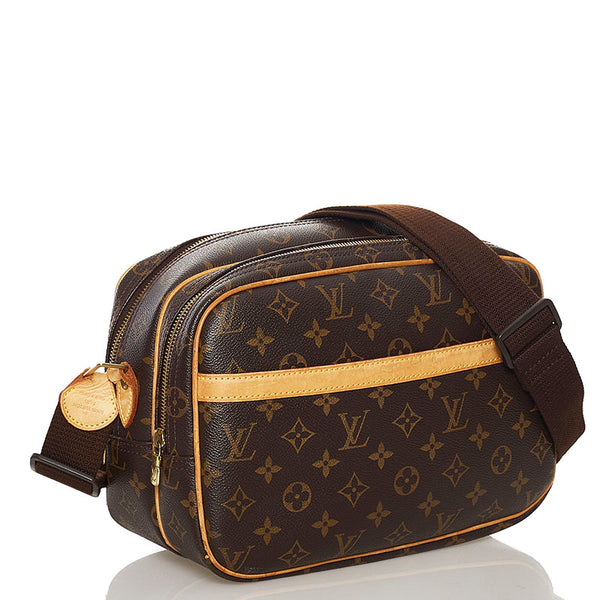 ルイ ヴィトン モノグラム リポーターPM 斜め掛け ショルダーバッグ M45254 ブラウン PVC レザー レディース LOUIS VUITTON 【中古】