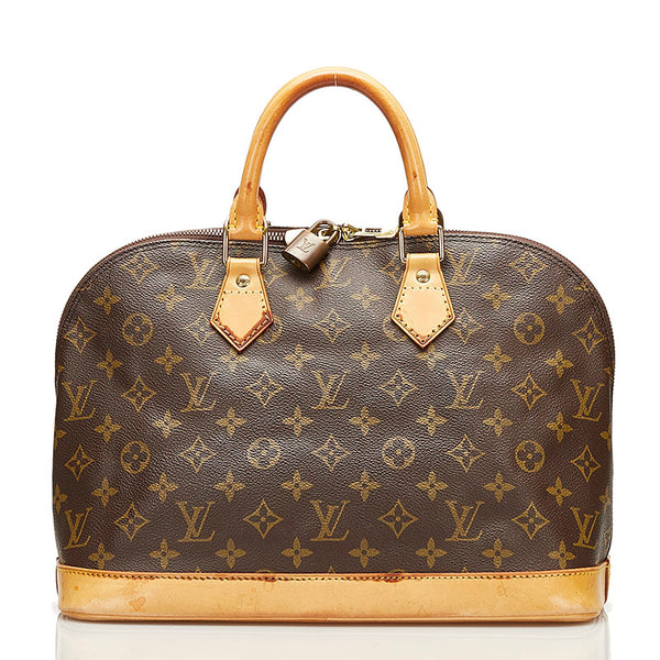 ルイ ヴィトン モノグラム アルマ ハンドバッグ M51130 ブラウン PVC レザー レディース LOUIS VUITTON 【中古】