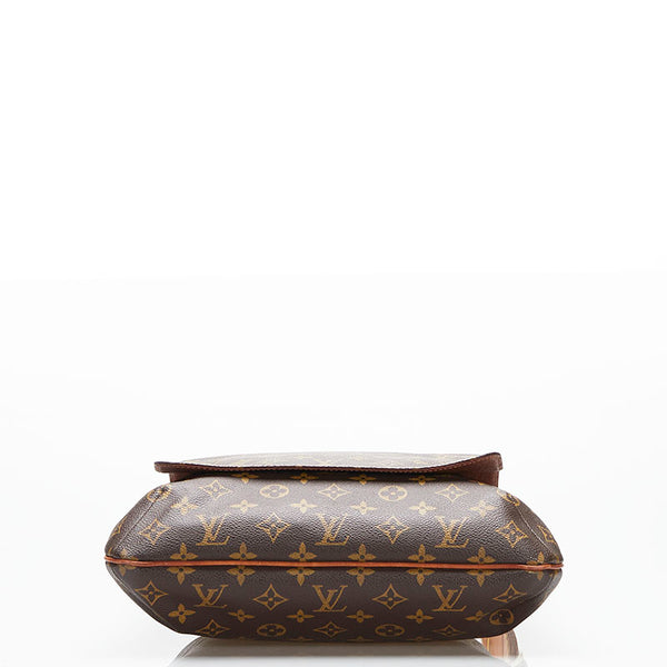 ルイ ヴィトン モノグラム ミュゼット 斜め掛け ショルダーバッグ M51256 ブラウン PVC レザー レディース LOUIS VUITTON 【中古】