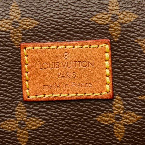 ルイ ヴィトン モノグラム ソミュール35 斜め掛け ショルダーバッグ M42254 ブラウン PVC レザー レディース LOUIS VUITTON 【中古】