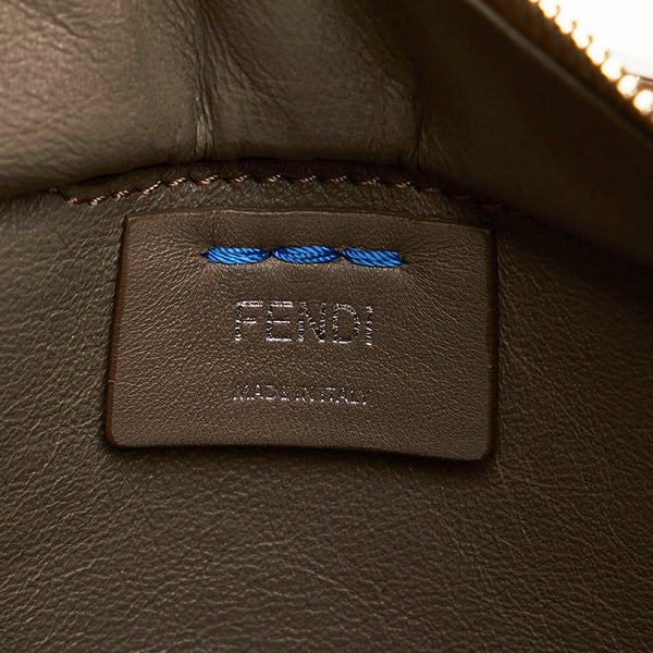 フェンディ トロワジュール ハンドバッグ ショルダーバッグ 2WAY 8BH279 ブルー レザー レディース FENDI 【中古】