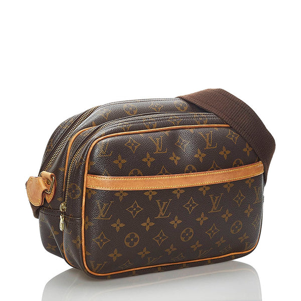 ルイ ヴィトン モノグラム リポーターPM 斜め掛け ショルダーバッグ M45254 ブラウン PVC レザー レディース LOUIS VUITTON 【中古】