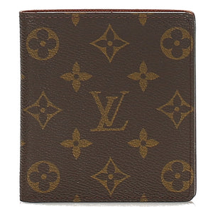 ルイ ヴィトン モノグラム ポルト ビエ 10カルト クレディ M60883 ブラウン PVC レザー 札入れ メンズ LOUIS VUITTON 中古