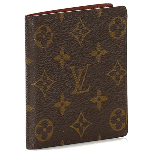 ルイ ヴィトン モノグラム ポルト ビエ 10カルト クレディ M60883 ブラウン PVC レザー 札入れ メンズ LOUIS VUITTON 中古