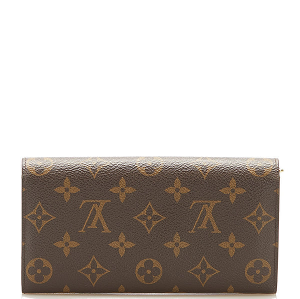 ルイ ヴィトン モノグラム ポルトフォイユサラ M61734 ブラウン PVC レザー 二つ折り財布 ユニセックス LOUIS VUITTON 中古