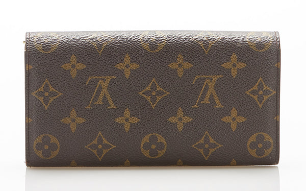 ルイ ヴィトン モノグラム ポルトフォイユ サラ M61734 ブラウン PVC レザー 長財布 ユニセックス LOUIS VUITTON 中古