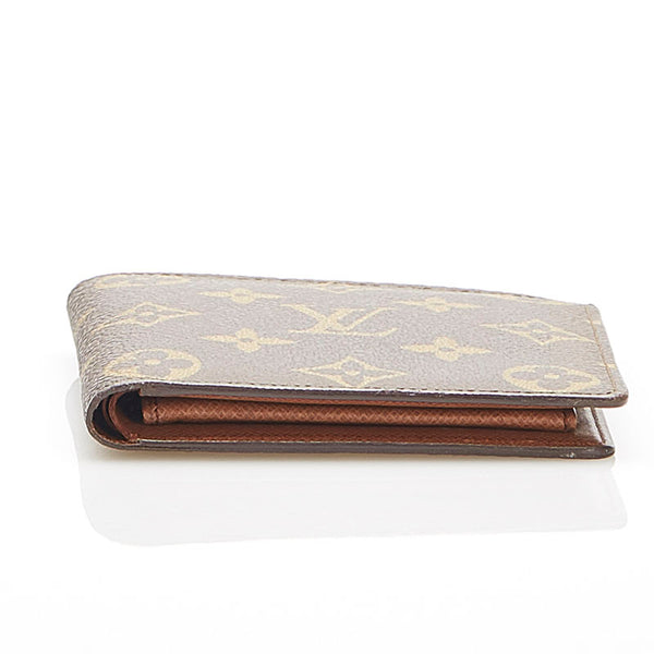 ルイ ヴィトン モノグラム マルコ 旧型 M61675  ブラウン PVC レザー 二つ折り財布 レディース LOUIS VUITTON 中古