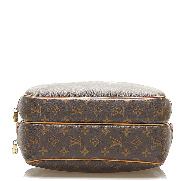 ルイ ヴィトン モノグラム リポーター PM M45254 ブラウン PVC レザー ショルダーバッグ レディース LOUIS VUITTON 中古