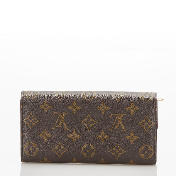 ルイ ヴィトン モノグラム 旧 ポルトフォイユサラ M61734 ブラウン PVC レザー 長財布 レディース LOUIS VUITTON 【中古】