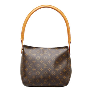 ルイ ヴィトン モノグラム ルーピングMM ショルダーバッグ M51146 ブラウン PVC レザー レディース LOUIS VUITTON 【中古】