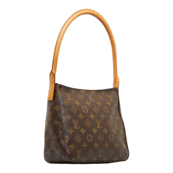 ルイ ヴィトン モノグラム ルーピングMM ショルダーバッグ M51146 ブラウン PVC レザー レディース LOUIS VUITTON 【中古】