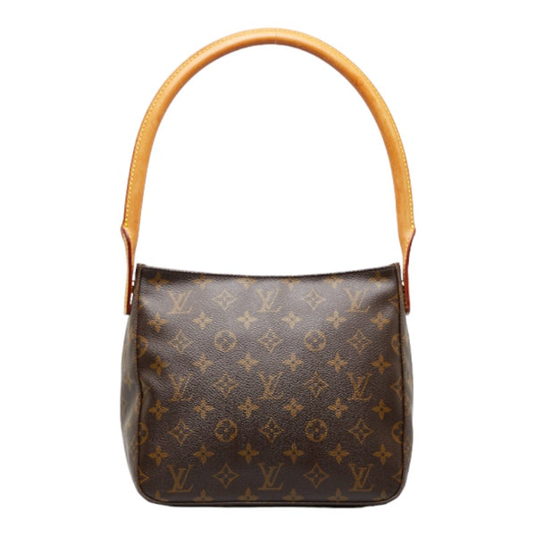 ルイ ヴィトン モノグラム ルーピングMM ショルダーバッグ M51146 ブラウン PVC レザー レディース LOUIS VUITTON 【中古】