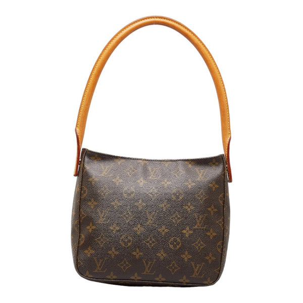 ルイ ヴィトン モノグラム ルーピングMM ショルダーバッグ ハンドバッグ M51146 ブラウン PVC レザー レディース LOUIS VUITTON 【中古】