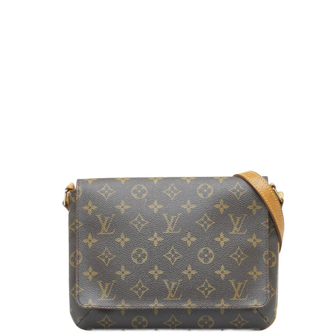 ルイ ヴィトン モノグラム ミュゼット タンゴ ショート ショルダーバッグ M51257 ブラウン PVC レザー レディース LOUIS VUITTON 【中古】