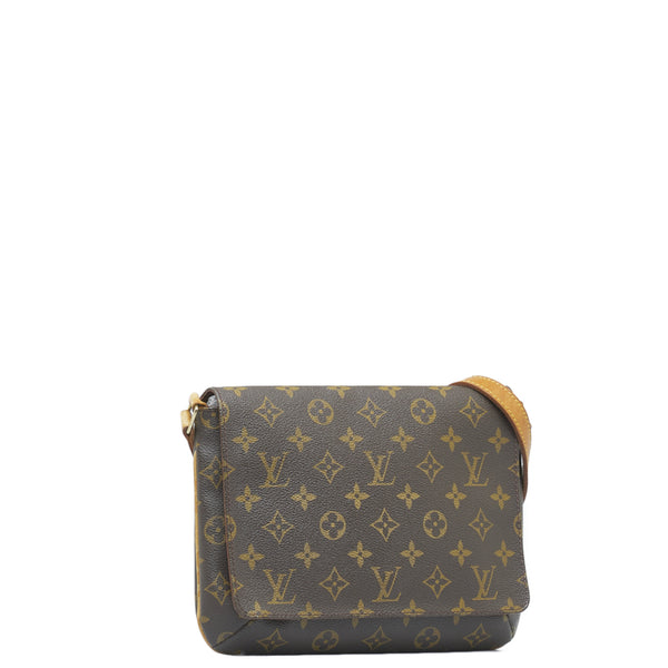 ルイ ヴィトン モノグラム ミュゼット タンゴ ショート ショルダーバッグ M51257 ブラウン PVC レザー レディース LOUIS VUITTON 【中古】