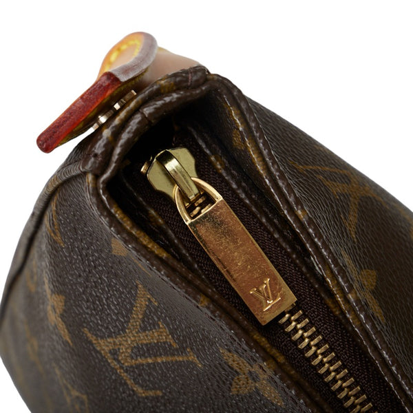 ルイ ヴィトン モノグラム ルーピングMM ショルダーバッグ ハンドバッグ M51146 ブラウン PVC レザー レディース LOUIS VUITTON 【中古】