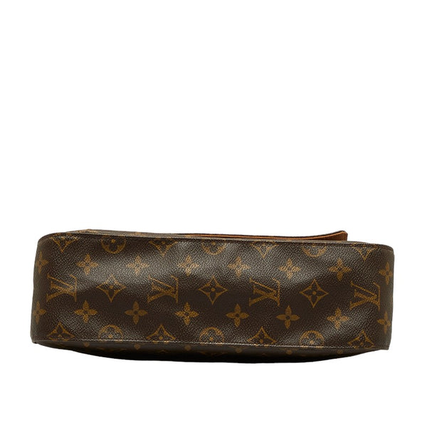 ルイ ヴィトン モノグラム ミニルーピング ショルダーバッグ M51147 ブラウン PVC レザー レディース LOUIS VUITTON 【中古】