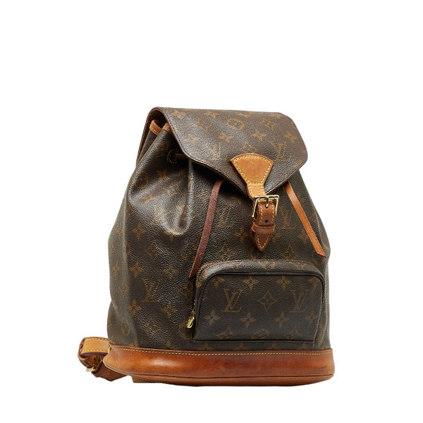 ルイ ヴィトン モノグラム モンスリMM　 リュック バックパック M43431 ブラウン PVC レザー レディース LOUIS VUITTON 【中古】