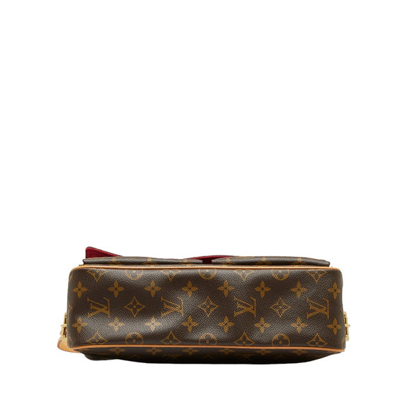 ルイ ヴィトン モノグラム ヴィバシテMM  ショルダーバッグ M51164 ブラウン PVC レザー レディース LOUIS VUITTON 【中古】