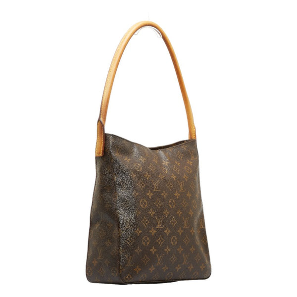 ルイ ヴィトン モノグラム ルーピングGM ショルダーバッグ ハンドバッグ M51145 ブラウン PVC レザー レディース LOUIS VUITTON 【中古】