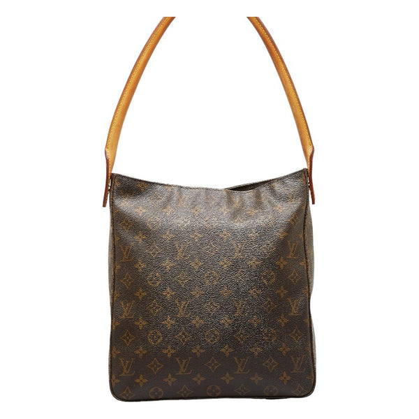 ルイ ヴィトン モノグラム ルーピングGM ショルダーバッグ ハンドバッグ M51145 ブラウン PVC レザー レディース LOUIS VUITTON 【中古】