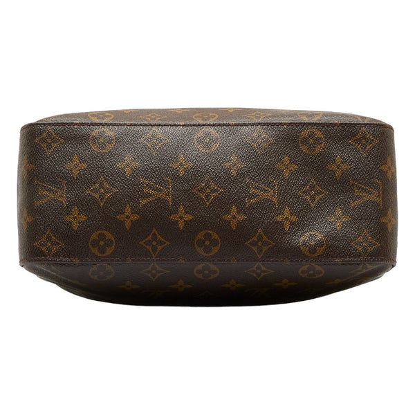 ルイ ヴィトン モノグラム ルーピングGM ショルダーバッグ ハンドバッグ M51145 ブラウン PVC レザー レディース LOUIS VUITTON 【中古】