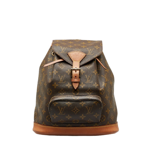 ルイ ヴィトン モノグラム モンスリMM　 リュック バックパック M43431 ブラウン PVC レザー レディース LOUIS VUITTON 【中古】