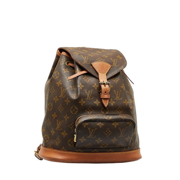 ルイ ヴィトン モノグラム モンスリMM　 リュック バックパック M43431 ブラウン PVC レザー レディース LOUIS VUITTON 【中古】