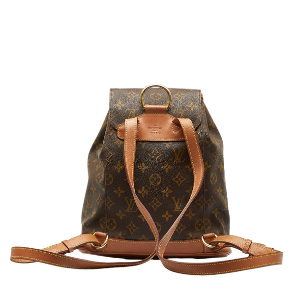 ルイ ヴィトン モノグラム モンスリMM　 リュック バックパック M43431 ブラウン PVC レザー レディース LOUIS VUITTON 【中古】