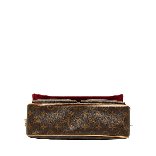 ルイ ヴィトン モノグラム ヴィバシテMM  ショルダーバッグ M51164 ブラウン PVC レザー レディース LOUIS VUITTON 【中古】